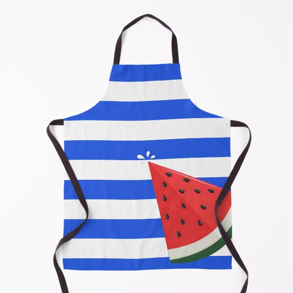 Item preview, Watermelon Slice Blue Stripes Summer Pattern designed and sold by Ed & Harmony.