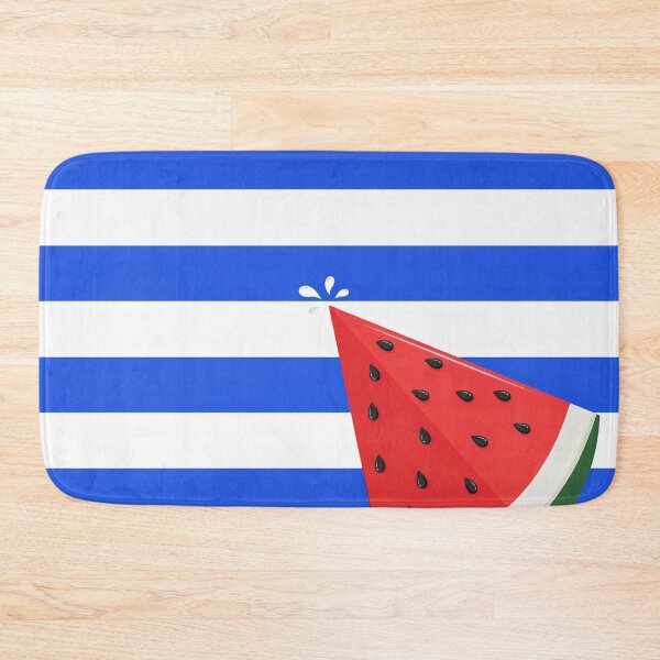 Item preview, Watermelon Slice Blue Stripes Summer Pattern designed and sold by Ed & Harmony.