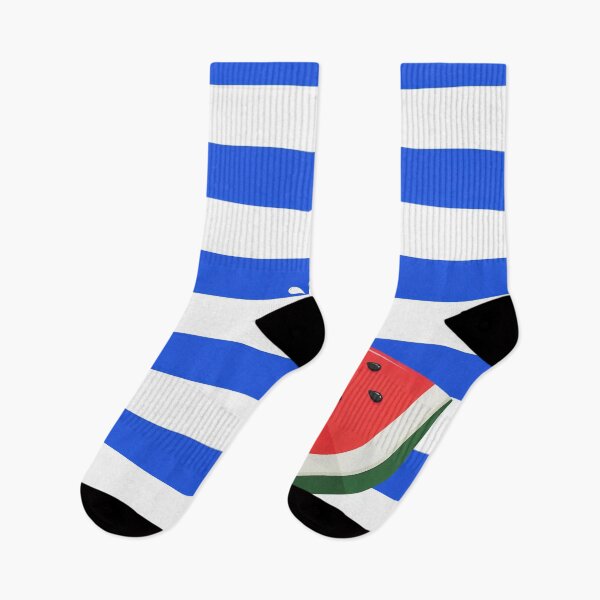 Item preview, Watermelon Slice Blue Stripes Summer Pattern designed and sold by Ed & Harmony.