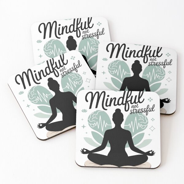 Item preview, Mindful Not Stressful Figure with Lotus for Stress Relief designed and sold by 108stillness.