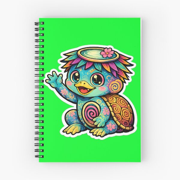 Item preview, Cute Japanese Kappa Water Imp Monster Kawaii Sticker & Apparel designed and sold by OddGarage.
