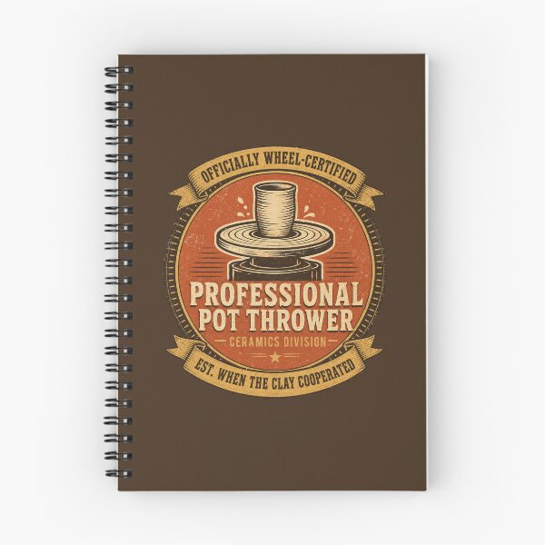 Item preview, Funny Pottery Gift Professional Pot Thrower Ceramics Humor Vintage Badge Shirt Pottery Lover Gift Potter Shirt Wheel Throwing Humor designed and sold by Fanverse Merchandise.