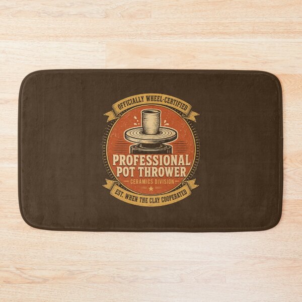 Item preview, Funny Pottery Gift Professional Pot Thrower Ceramics Humor Vintage Badge Shirt Pottery Lover Gift Potter Shirt Wheel Throwing Humor designed and sold by Fanverse Merchandise.