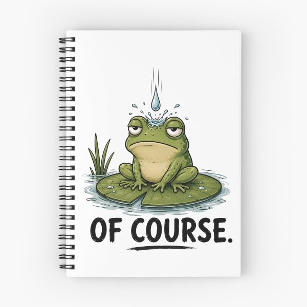 Item preview, OF COURSE. Funny Frog T-Shirt | Relatable Animal Humor designed and sold by Kiinaaa.