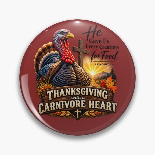 Item preview, THANKSGIVING WITH A CARNIVORE HEART  designed and sold by CarnivoreGifts.