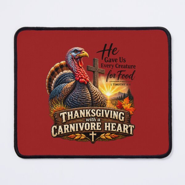 Item preview, THANKSGIVING WITH A CARNIVORE HEART designed and sold by CarnivoreGifts.