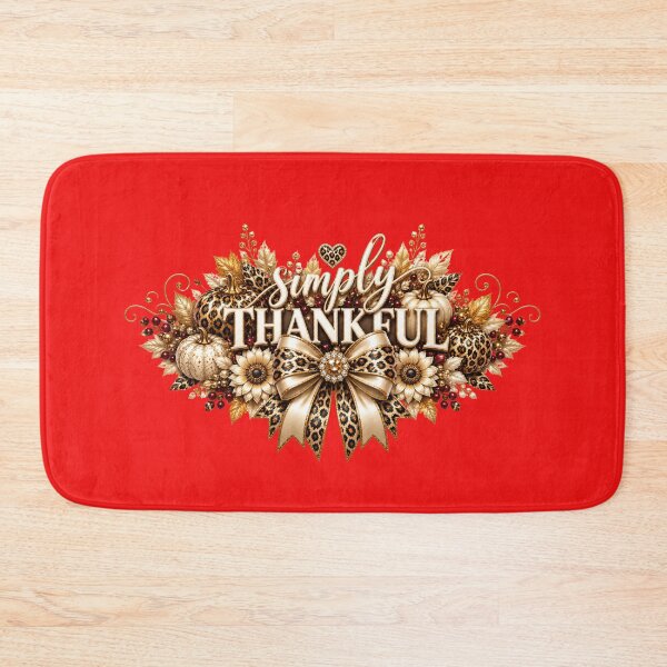 Item preview, Simply Thankful – Leopard Print Autumn Pumpkin Design designed and sold by HO•Designs.