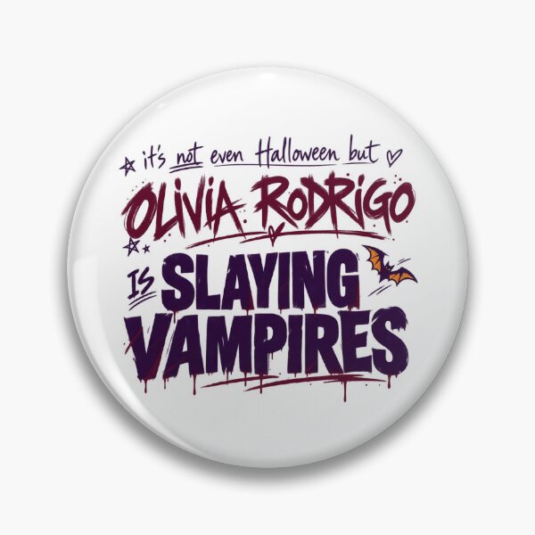 Item preview, Olivia Rodrigo Halloween Shirt, It's Not Even Halloween But Olivia Is Slaying Vampires, Funny Vampire Hunter Tee, Halloween 2026 Fan Shirt designed and sold by gringoods.