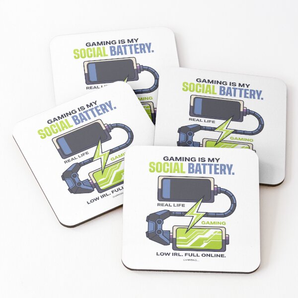 Item preview, Gaming Is My Social Battery | Funny Gamer Shirt designed and sold by SAJ Design Studio.