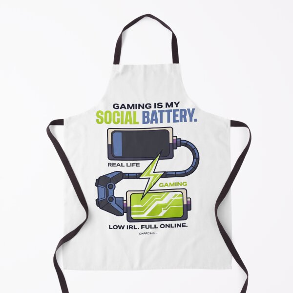 Item preview, Gaming Is My Social Battery | Funny Gamer Shirt designed and sold by SAJ Design Studio.