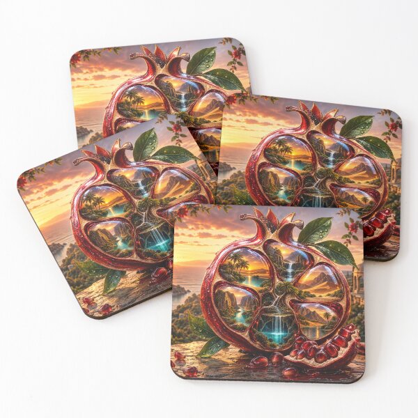 Item preview, Glass Pomegranate Pocket Worlds designed and sold by Lily Lola.