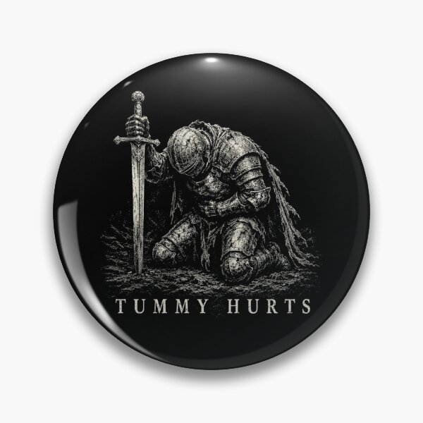 Item preview, Tummy Hurts Knight Ironic Meme designed and sold by Angryblu3.