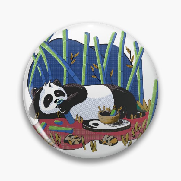 Item preview, Panda relaxing in bamboo forest designed and sold by danart7.