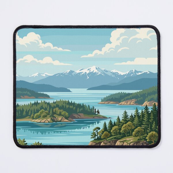 Item preview, Gulf Islands National Park Canada Travel Vintage designed and sold by RareDeerArt.