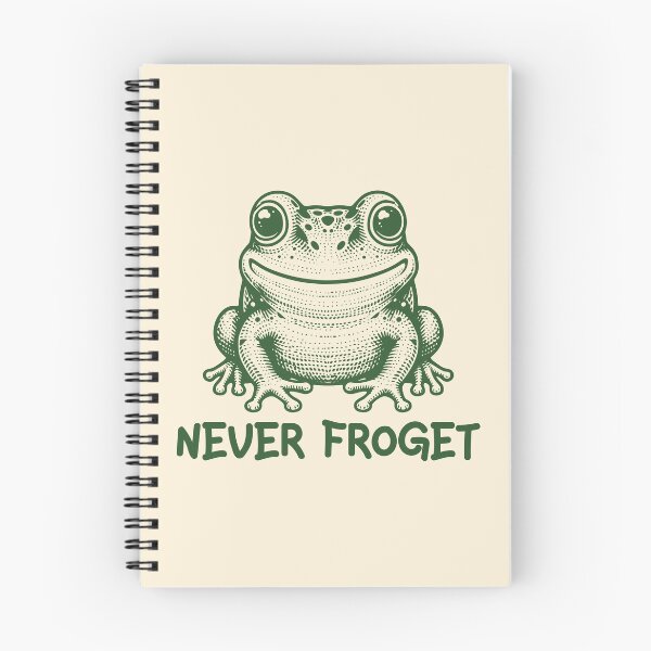 Item preview, Never Froget Funny Frog Pun Froggy Humor designed and sold by KLArtzStore.