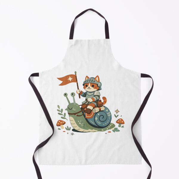 Item preview, Cat Knight Riding Snail Funny Fantasy Gift for Gamers, Kids & Fantasy Fans designed and sold by stylishdzign.
