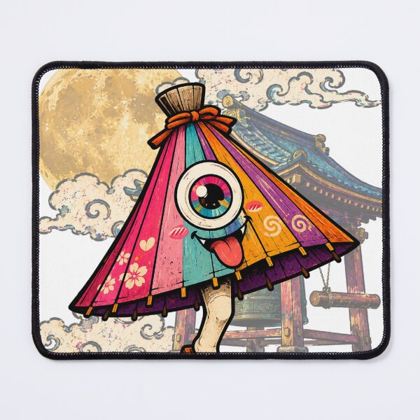 Item preview, Cute Karakasa Obake Yokai Art Sticker designed and sold by OddGarage.