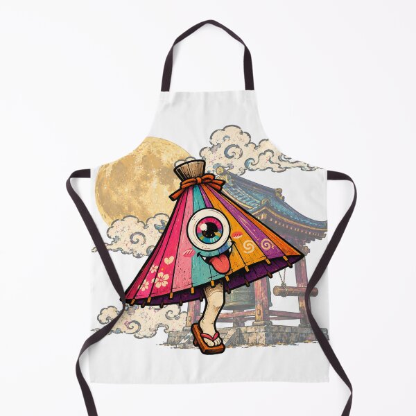 Item preview, Cute Karakasa Obake Yokai Art Sticker designed and sold by OddGarage.