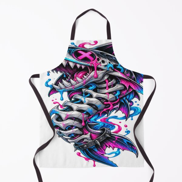 Item preview, Neon Shark Skeleton Streetwear designed and sold by VYBORA Studio.