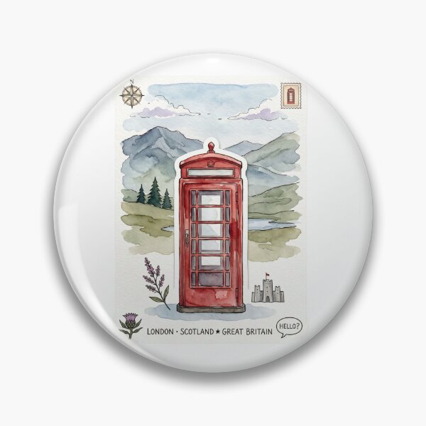 Item preview, London Scotland Great Britain Red Telephone  designed and sold by jeshands.