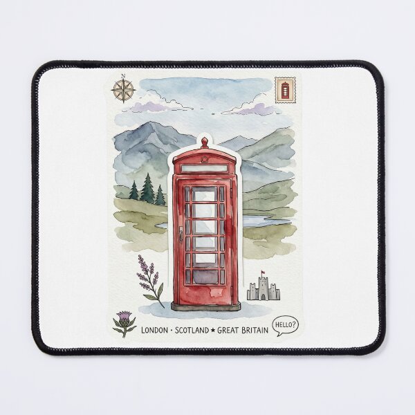 Item preview, London Scotland Great Britain Red Telephone designed and sold by jeshands.