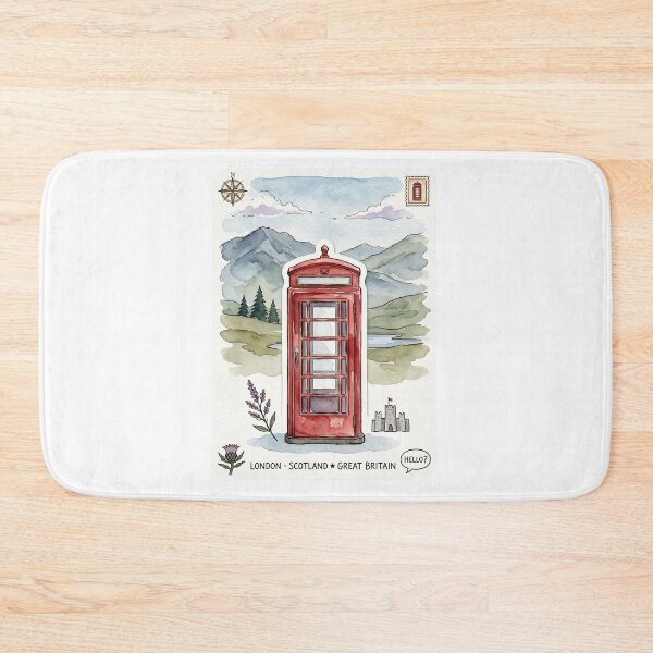 Item preview, London Scotland Great Britain Red Telephone  designed and sold by jeshands.