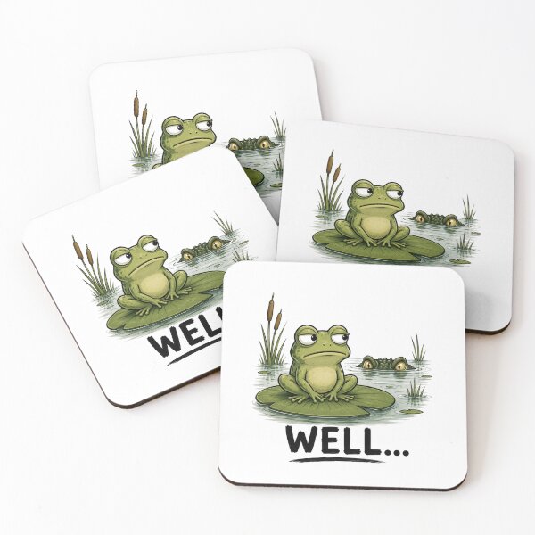 Item preview, WELL... Funny Frog T-Shirt | Relatable Animal Humor designed and sold by Kiinaaa.