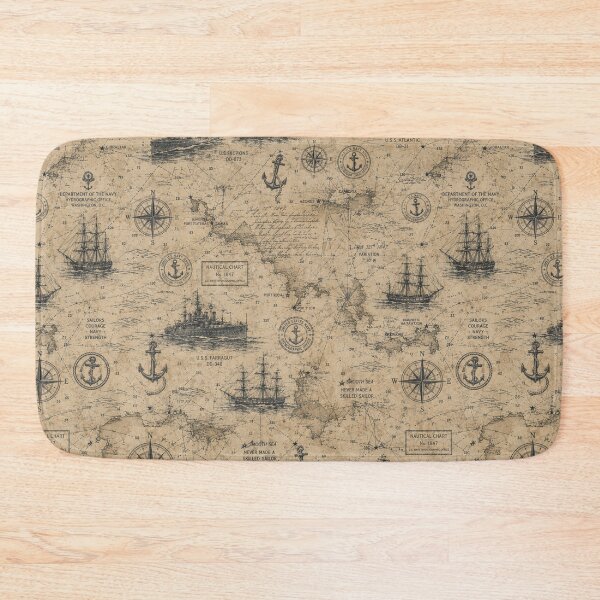 Item preview, Vintage Nautical Chart - V1 designed and sold by Military Insignia Products.
