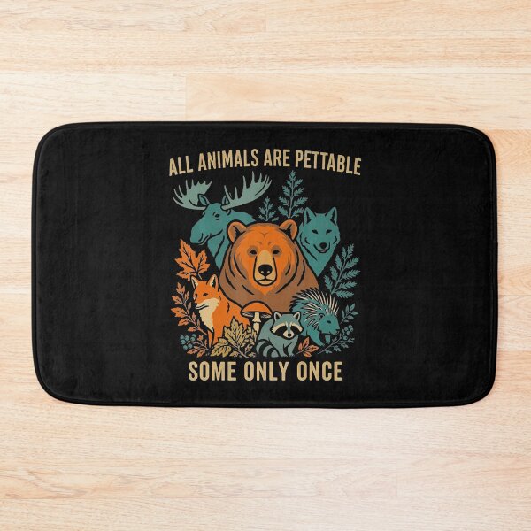 Item preview, All Animals Are Pettable Some Only Once Vintage Animal Humor designed and sold by ripgoatclothing.