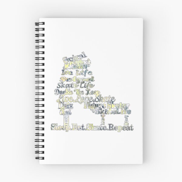 Item preview, Figure Skate- Skate Terms in Yellow, Navy and White Fluid Paint Pour Design- Makes a Great Gift designed and sold by Purposely Designed.