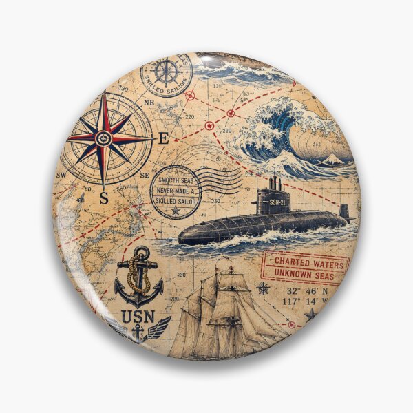 Item preview, Vintage Nautical Chart designed and sold by Military Insignia Products.