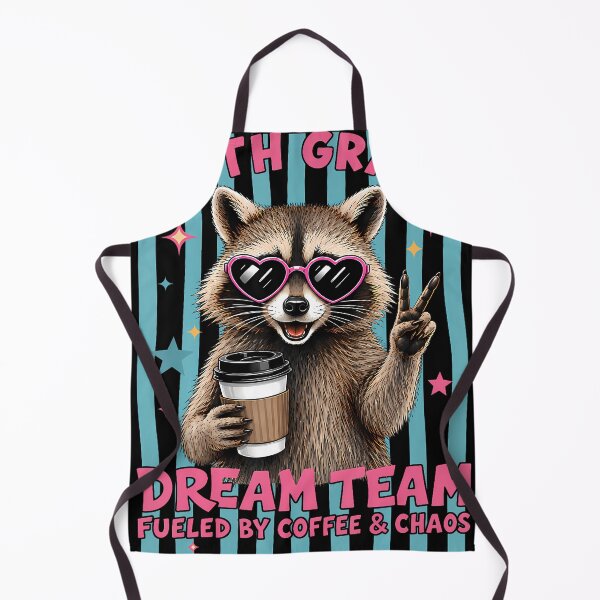Item preview, Fifth 5Th Grade Dream Team Raccoon Teacher Back To School designed and sold by ripgoatclothing.