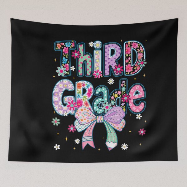 Item preview, Third Grade Coquette Floral Bow Back to School Design designed and sold by NoeValdric.