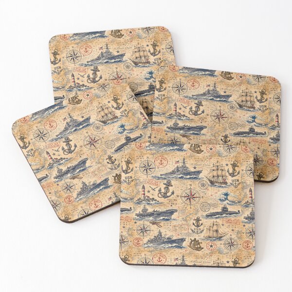 Item preview, Vintage Nautical Chart designed and sold by Military Insignia Products.
