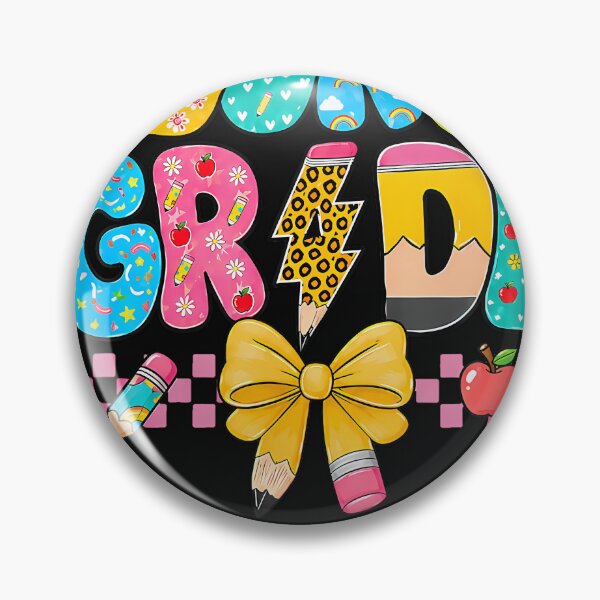 Item preview, Fourth Grade Colorful Pencil Bow Apple Back To School designed and sold by ripgoatclothing.