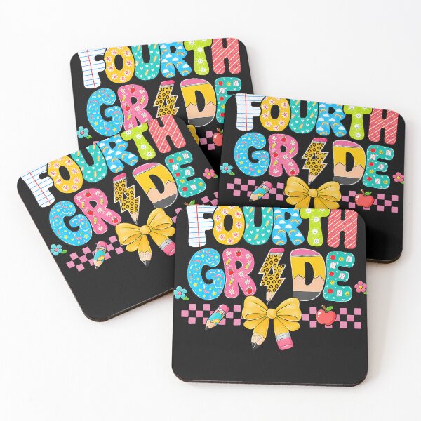 Item preview, Fourth Grade Colorful Pencil Bow Apple Back To School designed and sold by ripgoatclothing.