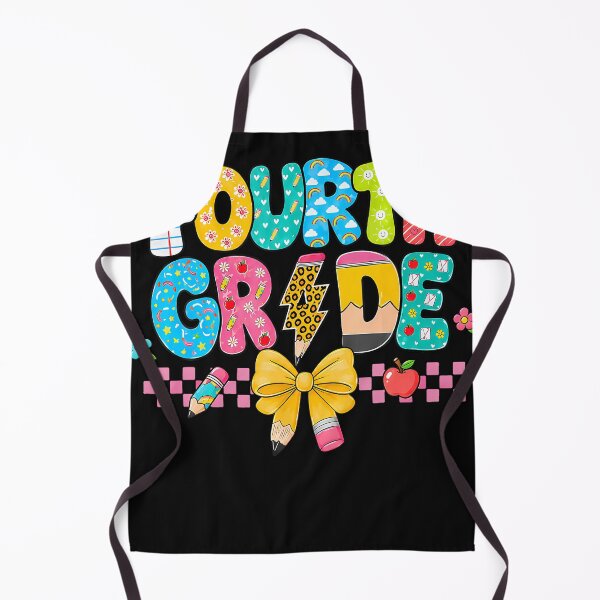 Item preview, Fourth Grade Colorful Pencil Bow Apple Back To School designed and sold by ripgoatclothing.