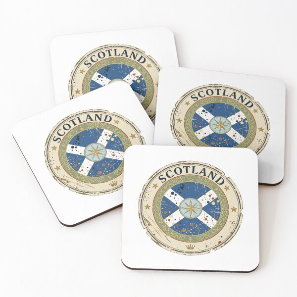 Item preview, Scotland Vintage Flag Compass Emblem designed and sold by jeshands.