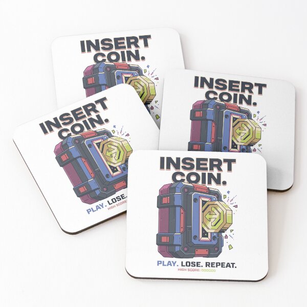 Item preview, Insert Coin Retro Gaming Shirt | Arcade Gamer Vintage Design designed and sold by SAJ Design Studio.