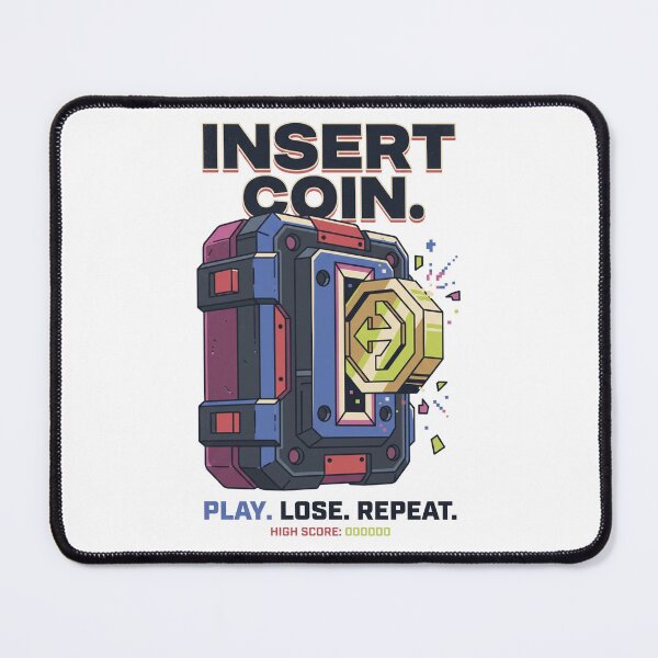 Item preview, Insert Coin Retro Gaming Shirt | Arcade Gamer Vintage Design designed and sold by SAJ Design Studio.