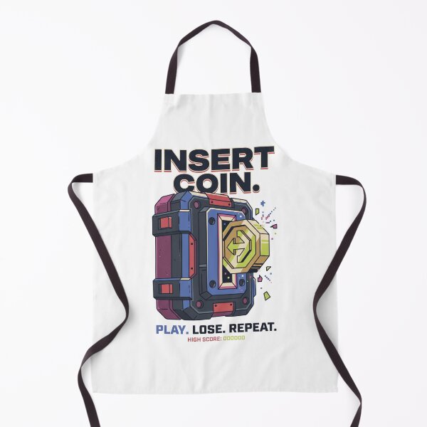 Item preview, Insert Coin Retro Gaming Shirt | Arcade Gamer Vintage Design designed and sold by SAJ Design Studio.