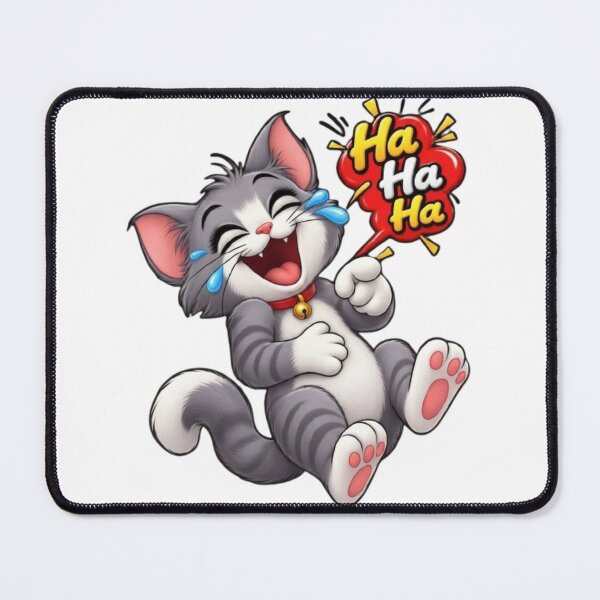Item preview, LMAO Laughing Cat Cartoon Sticker - Funny Cry-Laughing Grey Tabby Cat - LOL Pet Graphic designed and sold by Sticker Art Shop.