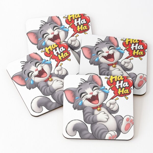 Item preview, LMAO Laughing Cat Cartoon Sticker - Funny Cry-Laughing Grey Tabby Cat - LOL Pet Graphic designed and sold by Sticker Art Shop.