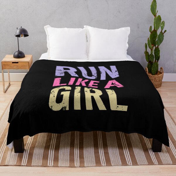 Item preview, Run Like a Girl Motivational Running Design designed and sold by AhmedZouita.
