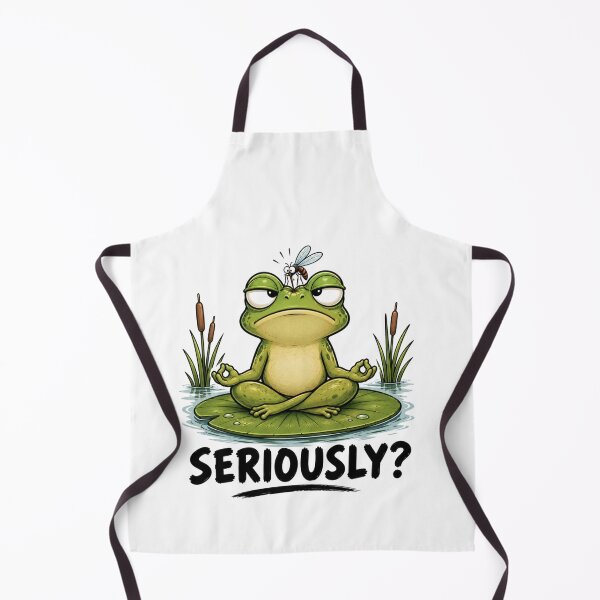 Item preview, SERIOUSLY? Funny Meditating Frog T-Shirt | Relatable Animal Humor designed and sold by Kiinaaa.