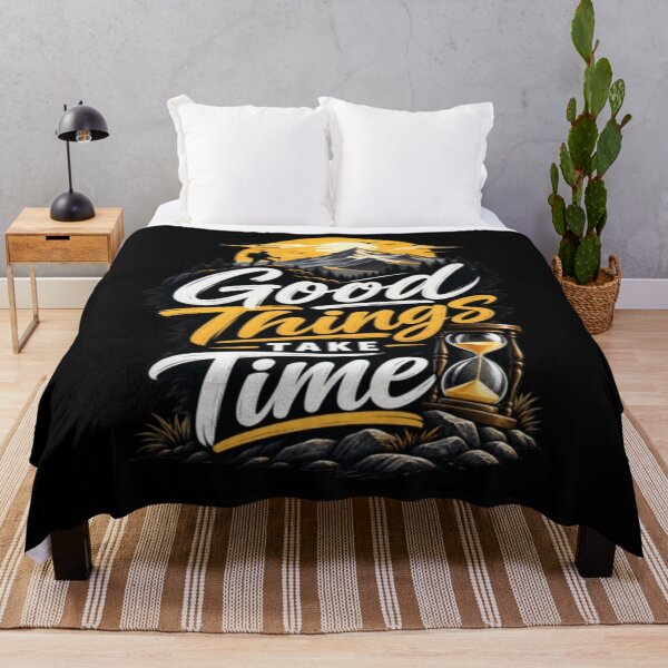 Item preview, Good Things Take Time – Motivational Typography designed and sold by v6ziix.
