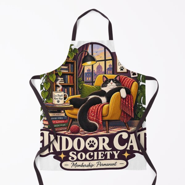Item preview, Indoor Cat Society – Membership Permanent designed and sold by Odd Hours Studio.