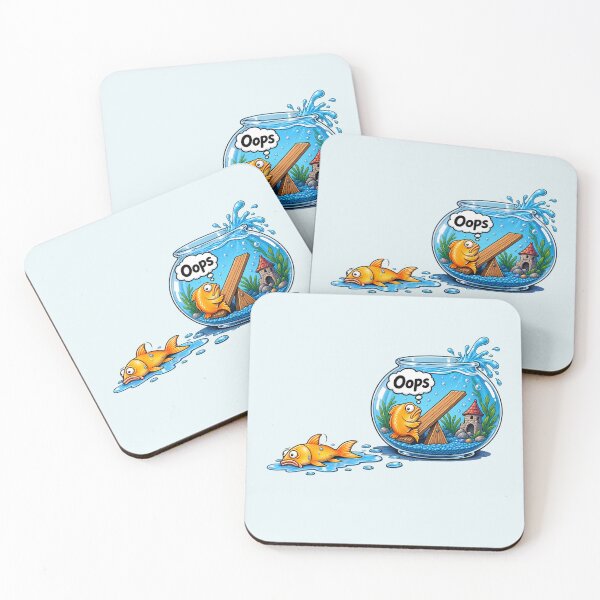 Item preview, Funny Fish Seesaw – Aquarium Fish Out of Water Cartoon designed and sold by waikibi ⭐⭐⭐⭐⭐.