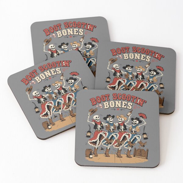 Item preview, Dancing Cowboy Skeletons Wild West Halloween Design designed and sold by JansenGS.