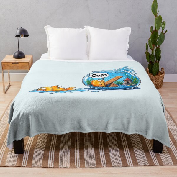 Item preview, Funny Fish Seesaw – Aquarium Fish Out of Water Cartoon designed and sold by waikibi ⭐⭐⭐⭐⭐.